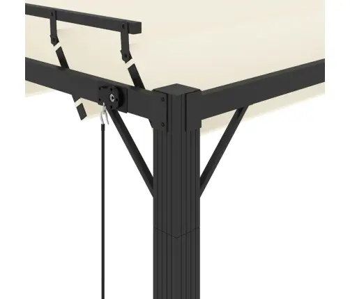 Varjualune, 3X4 M, Kreemjas, Kangas Ja Alumiinium