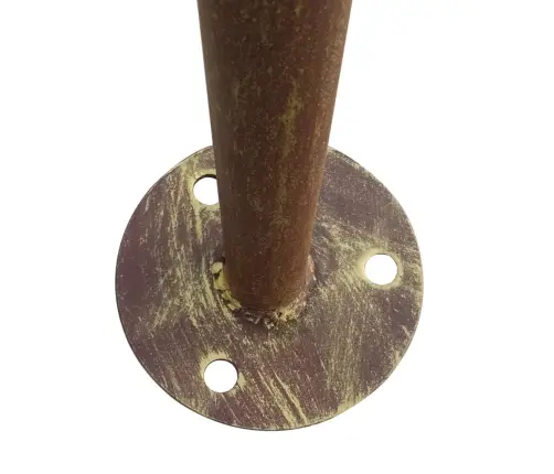 Dārza Paviljons, 6X3X2,5 M, Antīki Brūna Dzelzs Vidaxl