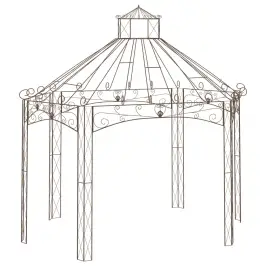 Dārza Paviljons, 400X258X378 Cm, Antīki Brūna Dzelzs Vidaxl Dārza Paviljons, 400X258X378 Cm, Antīki Brūna Dzelzs Vidaxl