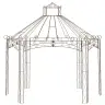 Dārza Paviljons, 400X258X378 Cm, Antīki Brūna Dzelzs Vidaxl