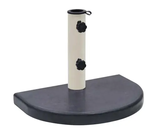 Saulessarga Pamatne, Melna, 40X28X4 Cm, Granīts Vidaxl