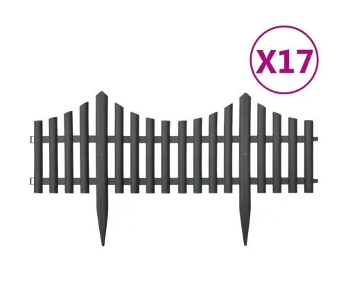 Zāliena Apmales, 17 Gab., Antracītpelēkas, 10 M, Pp Vidaxl