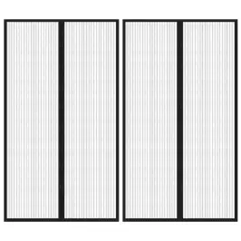 Putukakaitse Uksekardinad 2 Tk, Magnetplokkidega Must 200X80 Cm