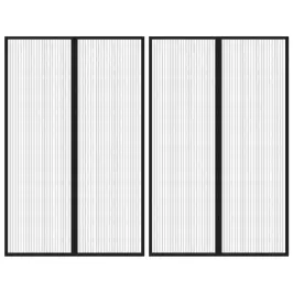 Putukakaitse Uksekardinad 2 Tk, Magnetplokid, Must 220X130 Cm