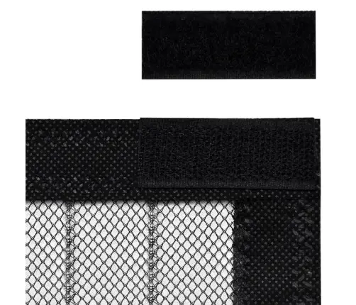 Putukakaitse Uksekardinad 2 Tk, Magnetplokid, Must 220X130 Cm