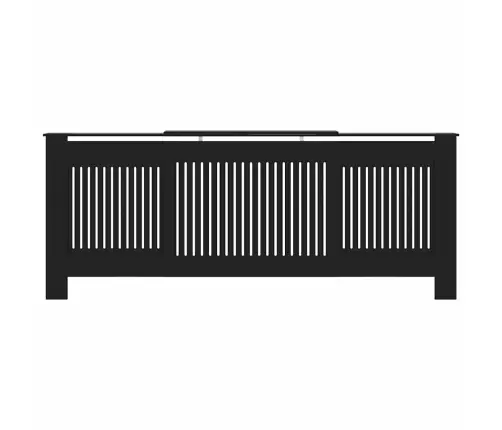 Radiatora Pārsegs, Melns Mdf, 205 Cm Vidaxl