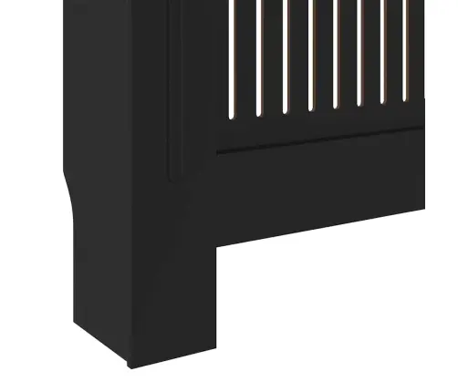 Radiatora Pārsegs, Melns Mdf, 205 Cm Vidaxl