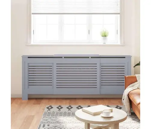 Radiatora Pārsegs, Pelēks Mdf, 205 Cm Vidaxl