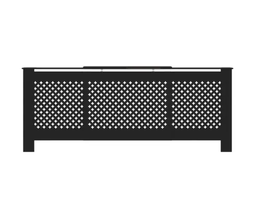 Radiatora Pārsegs, Melns Mdf, 205 Cm Vidaxl
