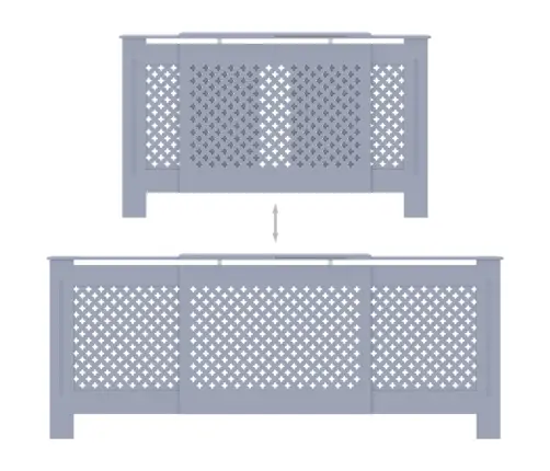 Radiatoriaus Uždangalas, Pilkos Spalvos, 205cm Mdf