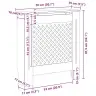Radiatoriaus Uždangalas, Baltos Spalvos, 78cm Mdf