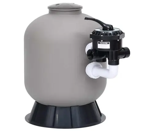 Baseina Smilšu Filtrs Ar 6 Pozīciju Vārstu, Pelēks Vidaxl