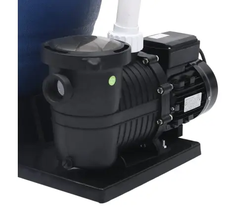 Smilšu Filtrs Ar 7 Pozīciju Vārstu, 1000 W Sūknis, Zils, Melns Vidaxl