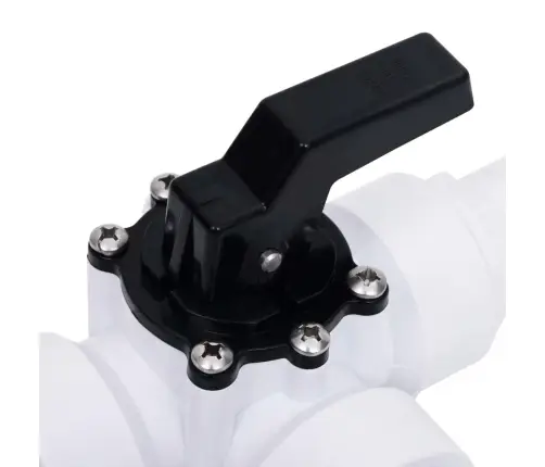 Baseina Trīsvirzienu Lodveida Vārsts, Balts Un Melns Vidaxl