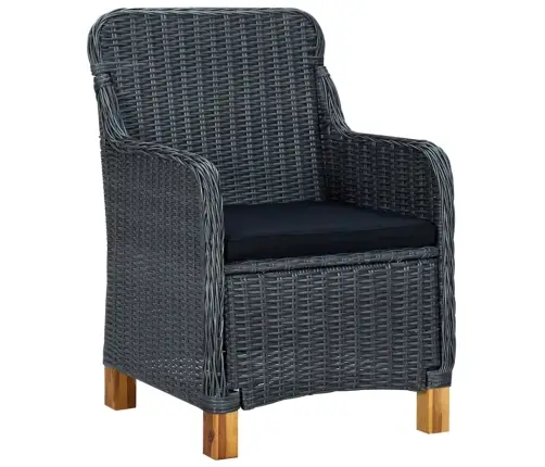 Dārza Krēsli Ar Matračiem, 2 Gab., Tumši Pelēka Pe Rotangpalma Vidaxl Dārza Krēsli Ar Matračiem, 2 Gab., Tumši Pelēka Pe Rotangpalma Vidaxl