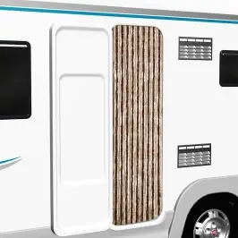 Kukaiņu Aizkars, Bēšs Un Gaiši Brūns, 56X200 Cm, Šenils Vidaxl