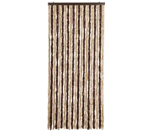 Kukaiņu Aizkars, Bēšs Un Gaiši Brūns, 90X200 Cm, Šenils Vidaxl