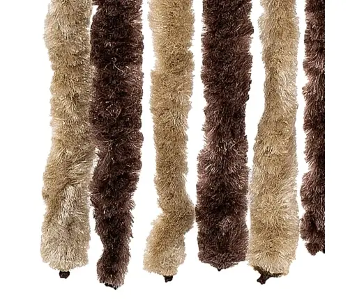 Kukaiņu Aizkars, Bēšs Un Gaiši Brūns, 90X200 Cm, Šenils Vidaxl