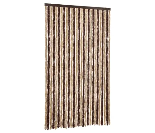 Kukaiņu Aizkars, Bēšs Un Gaiši Brūns, 118X220 Cm, Šenils Vidaxl