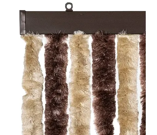 Kukaiņu Aizkars, Bēšs Un Gaiši Brūns, 118X220 Cm, Šenils Vidaxl