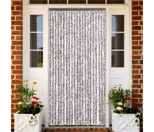 Kukaiņu Aizkars, Brūns Un Bēšs, 90X200 Cm, Šenils Vidaxl