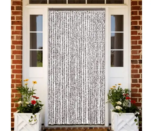 Kukaiņu Aizkars, 118X220 Cm, Brūns Un Bēšs Šenils Vidaxl