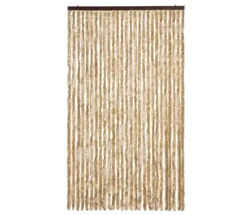 Kukaiņu Aizkars, Bēšs, 118X220 Cm, Šenils Vidaxl