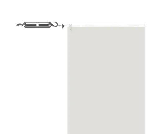 Vertikaalne Varikatus Valge 100X800 Cm Oxfordi Kangas Vertikaalne Varikatus Valge 100X800 Cm Oxfordi Kangas