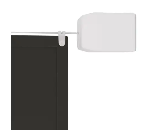 Vertikāla Markīze, Pelēka, 180X1000 Cm, Oksfordas Audums Vidaxl