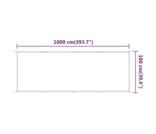 Vertikali Markizė, Smėlio Spalvos, 100X1000cm Oksfordo Audinys