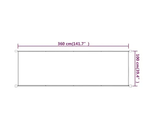 Vertikaalne Varikatus Sinine 100X360 Cm Oxfordi Kangas