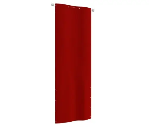 Balkona Aizslietnis, 80X240 Cm, Sarkans Oksforda Audums Vidaxl