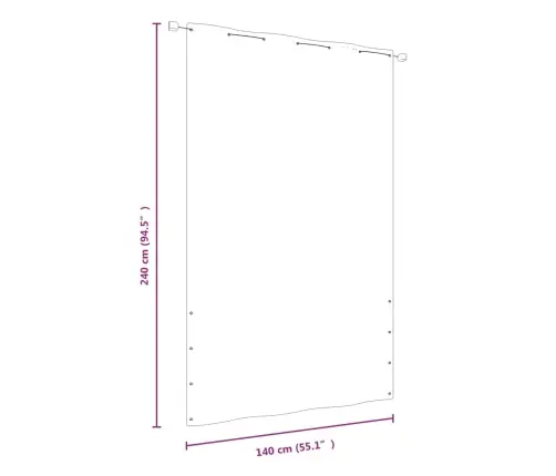 Rõdusirm, Must, 140 X 240 cm Oxfordi Kangas