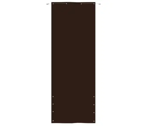 Balkona Aizslietnis, 80X240 Cm, Brūns Oksforda Audums Vidaxl Balkona Aizslietnis, 80X240 Cm, Brūns Oksforda Audums Vidaxl