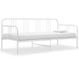 Sofos-Lovos Rėmas, Baltos Spalvos, 90X200cm Metalas