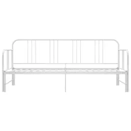 Lahtikäiv Diivanvoodiraam Valge Metall 90 X 200 Cm Lahtikäiv Diivanvoodiraam Valge Metall 90 X 200 Cm