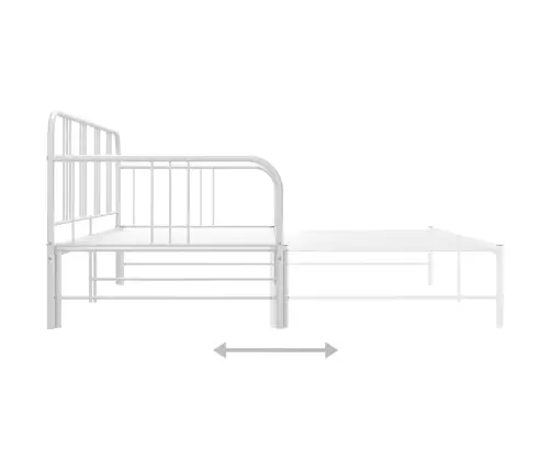 Ištraukiamos Sofos-Lovos Rėmas, Baltas, 90X200cm Metalas