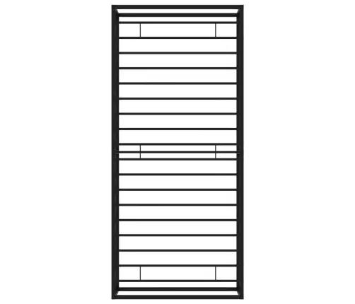 Voodiraam, Must, Metall, 100 X 200 Cm