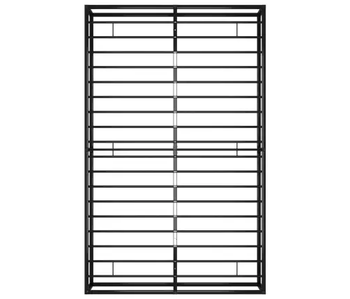 Gultas Rāmis, Melns Metāls, 120X200 Cm Vidaxl