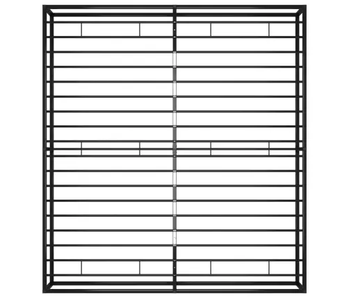 Gultas Rāmis, Melns Metāls, 140X200 Cm Vidaxl