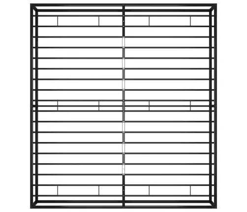 Gultas Rāmis, Melns Metāls, 180X200 Cm Vidaxl