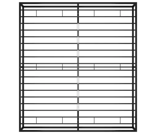 Gultas Rāmis, Melns Metāls, 200X200 Cm Vidaxl