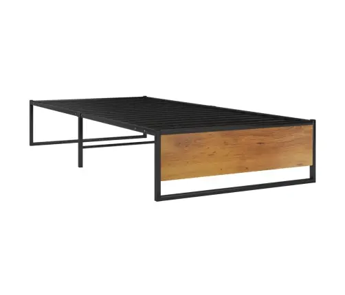 Gultas Rāmis, Melns, 90X200 Cm, Metāls Vidaxl