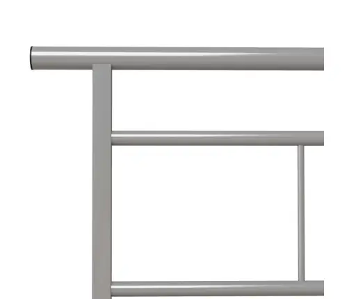 Lovos Rėmas, Pilkos Spalvos, 90X200cm Metalas