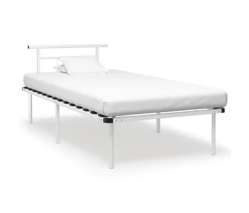 Gultas Rāmis, Balts Metāls, 100X200 Cm Vidaxl