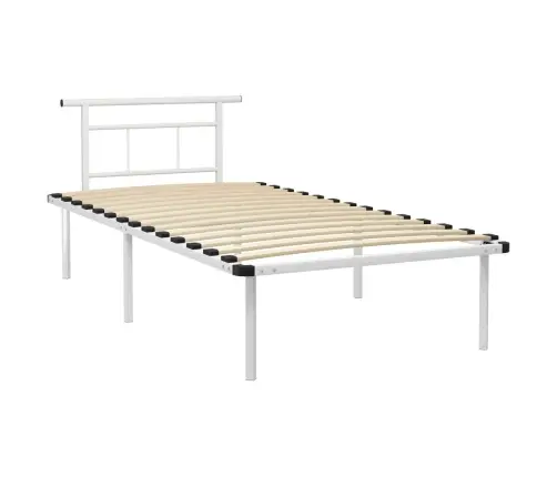 Gultas Rāmis, Balts Metāls, 100X200 Cm Vidaxl