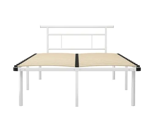 Gultas Rāmis, Balts Metāls, 120X200 Cm Vidaxl