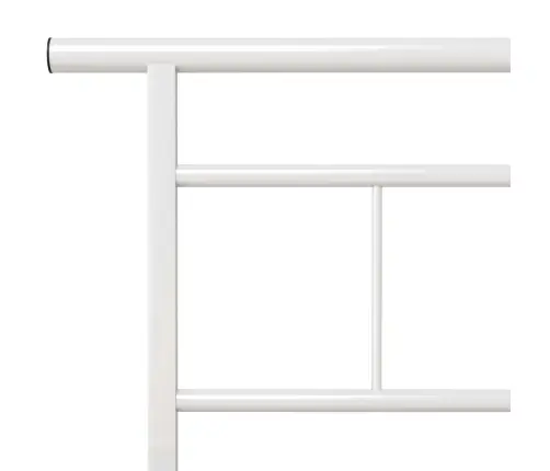 Gultas Rāmis, Balts Metāls, 120X200 Cm Vidaxl