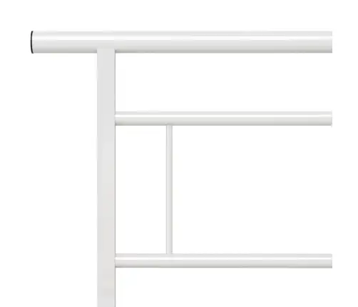 Gultas Rāmis, Balts Metāls, 140X200 Cm Vidaxl