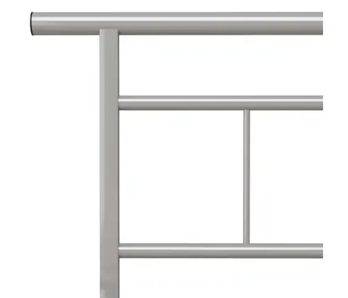 Lovos Rėmas, Pilkos Spalvos, 200X200cm Metalas